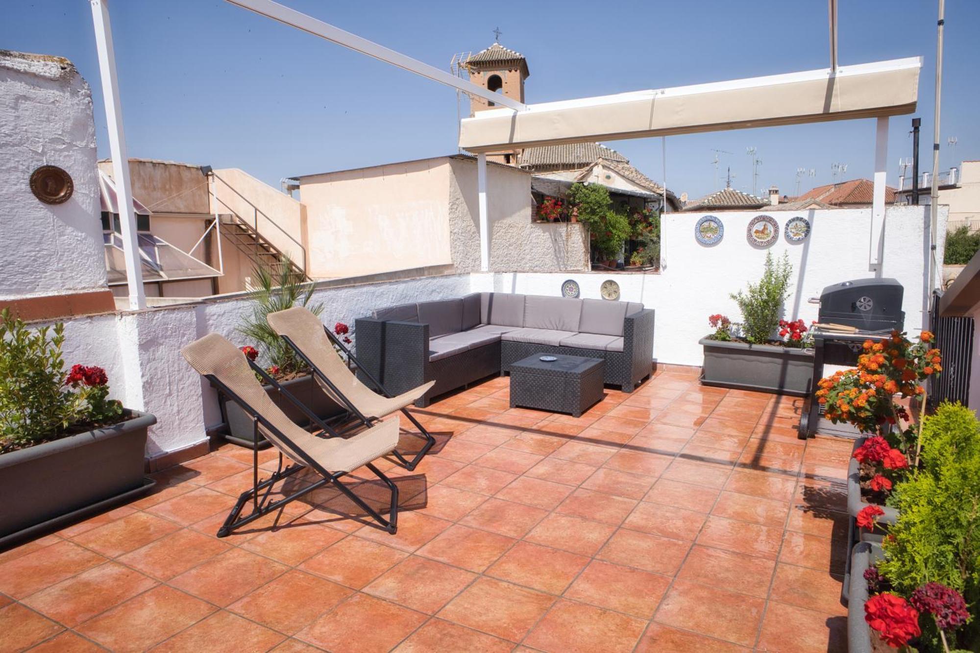 Sunny House Terraza Privada Y Parking Ferienhaus Granada